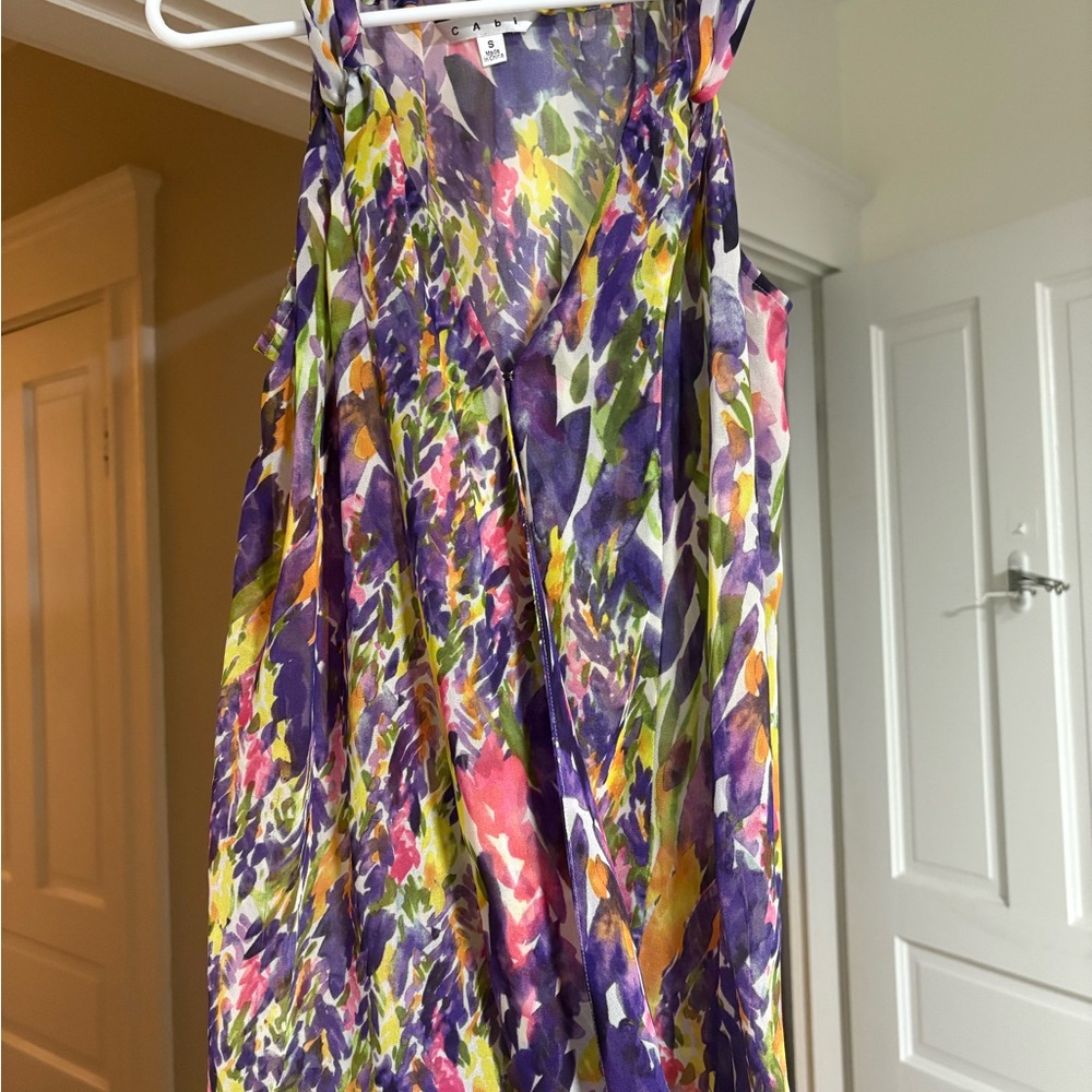 CAbi Multicolor Floral Tank Top